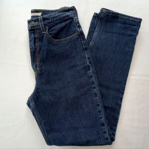 Levi's Premium 70s High Slim Straight Dark Blue Denim Jeans Size 27in